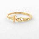 ANILLO FE SIN TILDE Y CON CIRCON