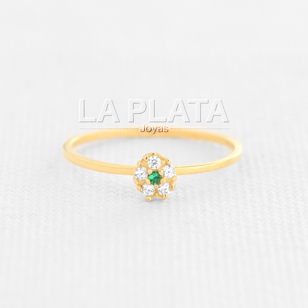 ANILLO FLOR CIRCON 