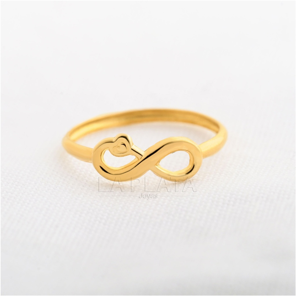 ANILLO INFINITO CON CORAZON