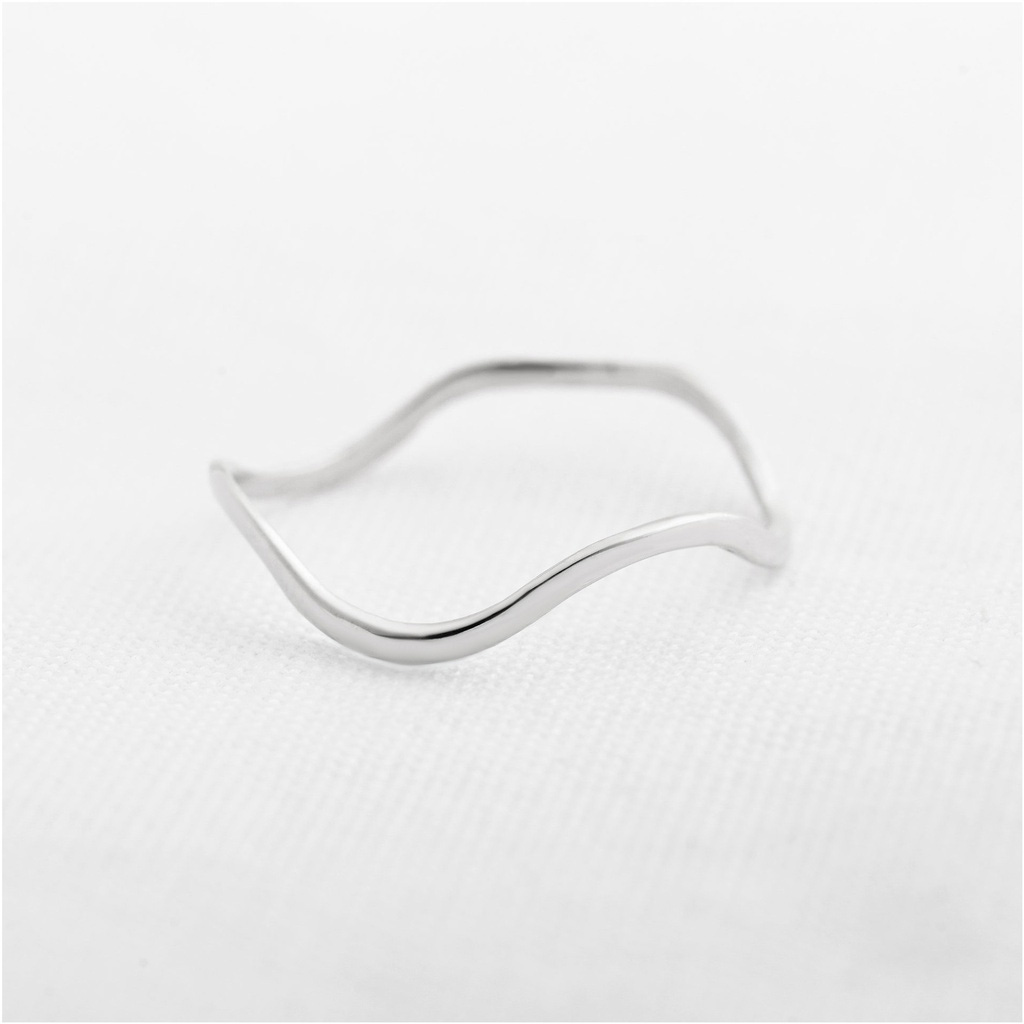 ANILLO OLAS LISAS BLANCO