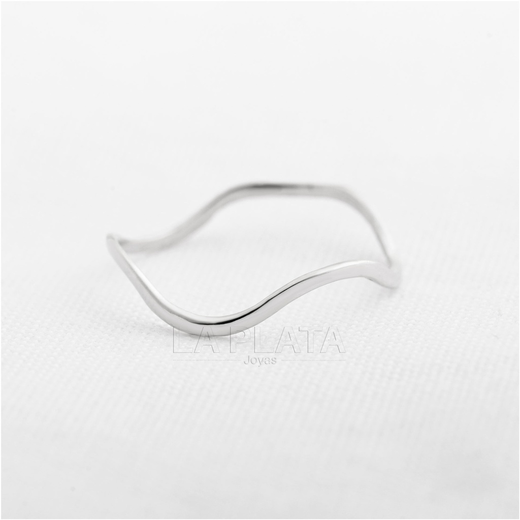 ANILLO OLAS LISAS BLANCO