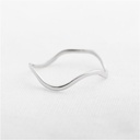 ANILLO OLAS LISAS BLANCO