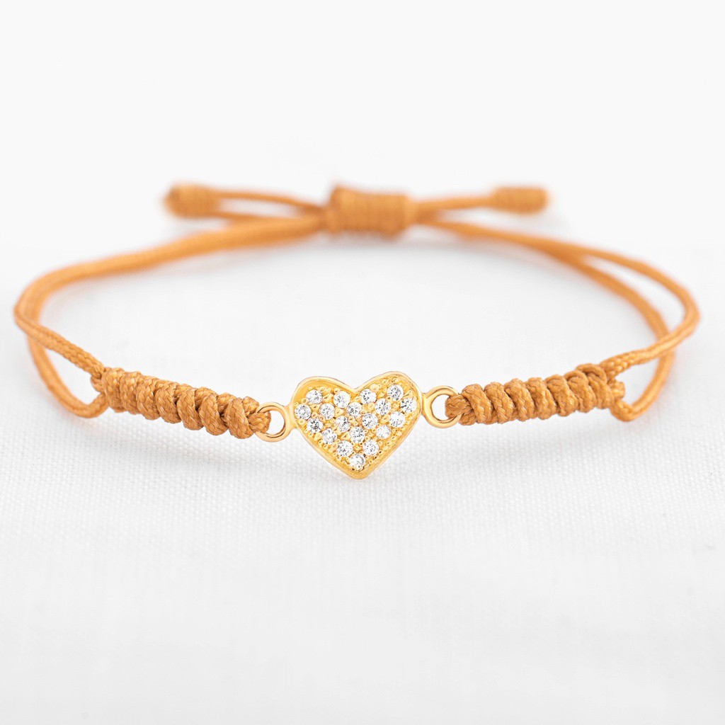 PULSERA CORAZÓN MINIRELLENO DE CIRCÓN 