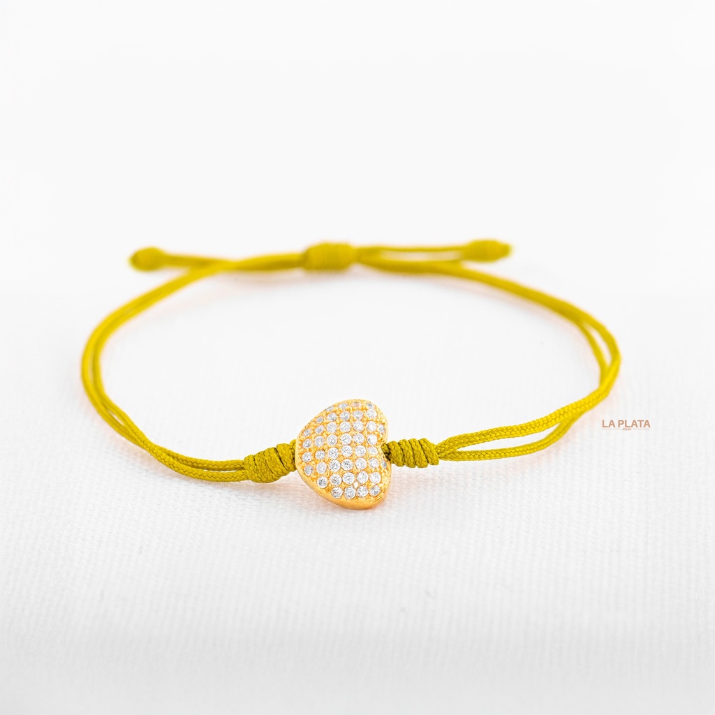 PULSERA CORAZÓN GRANDE DE CIRCÓN 