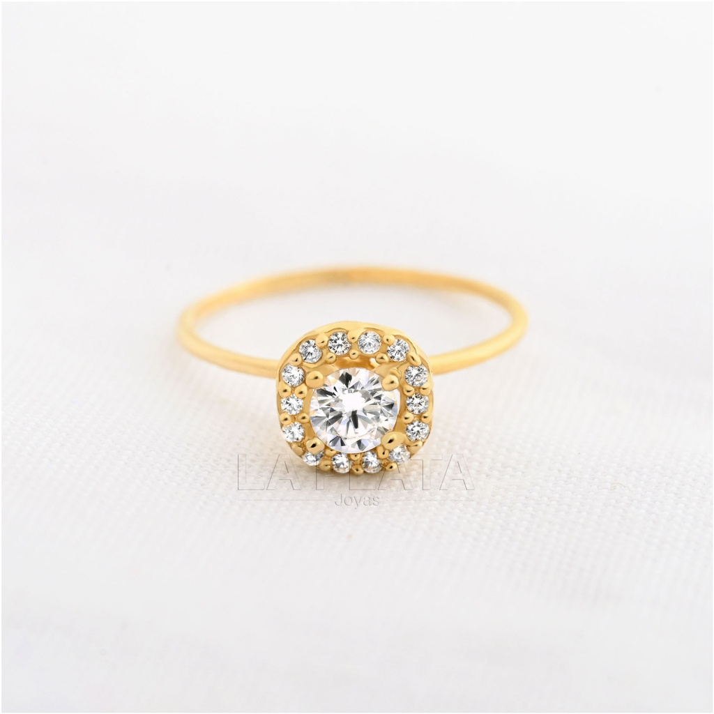 ANILLO CIRCON REFLEJO DE CRISTAL