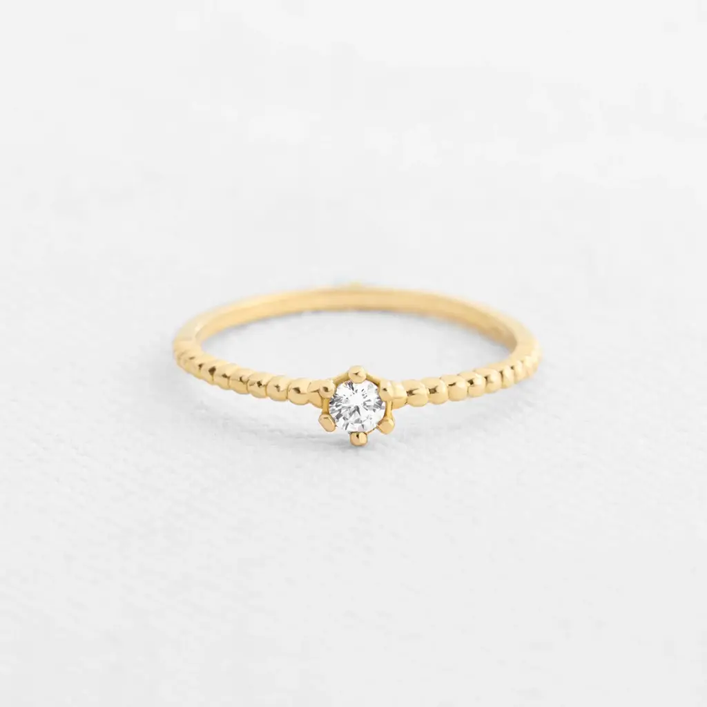 ANILLO FLOR DE LUZ RANURADO 