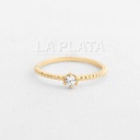 ANILLO FLOR DE LUZ RANURADO 