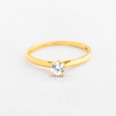 ANILLO SOLITARIO CIRCON EN RELIEVE 