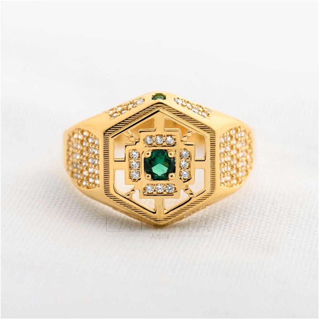 ANILLO HOMBRE RED HEXAGONAL
