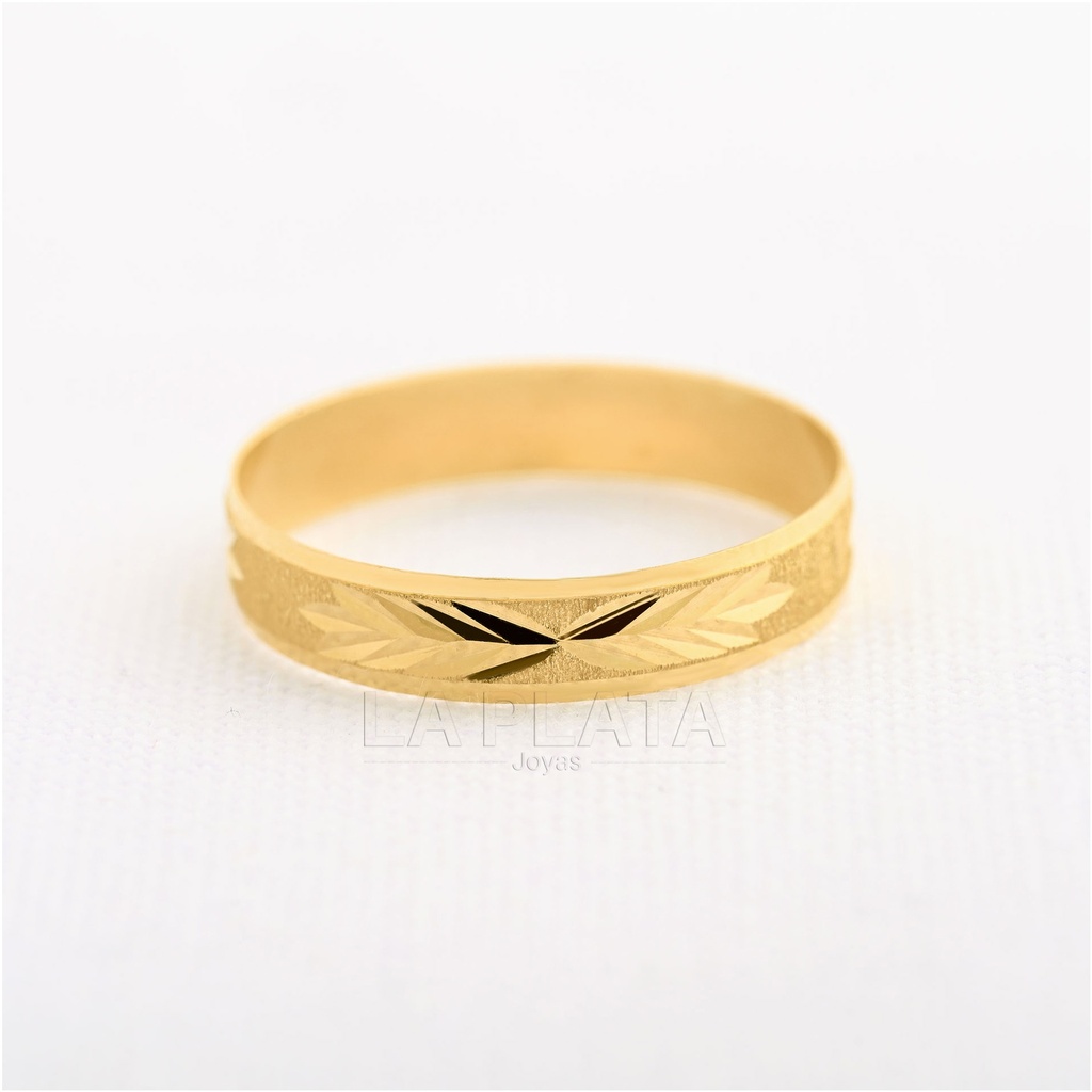 ARGOLLA DE MATRIMONIO LISO DE ESPIGAS