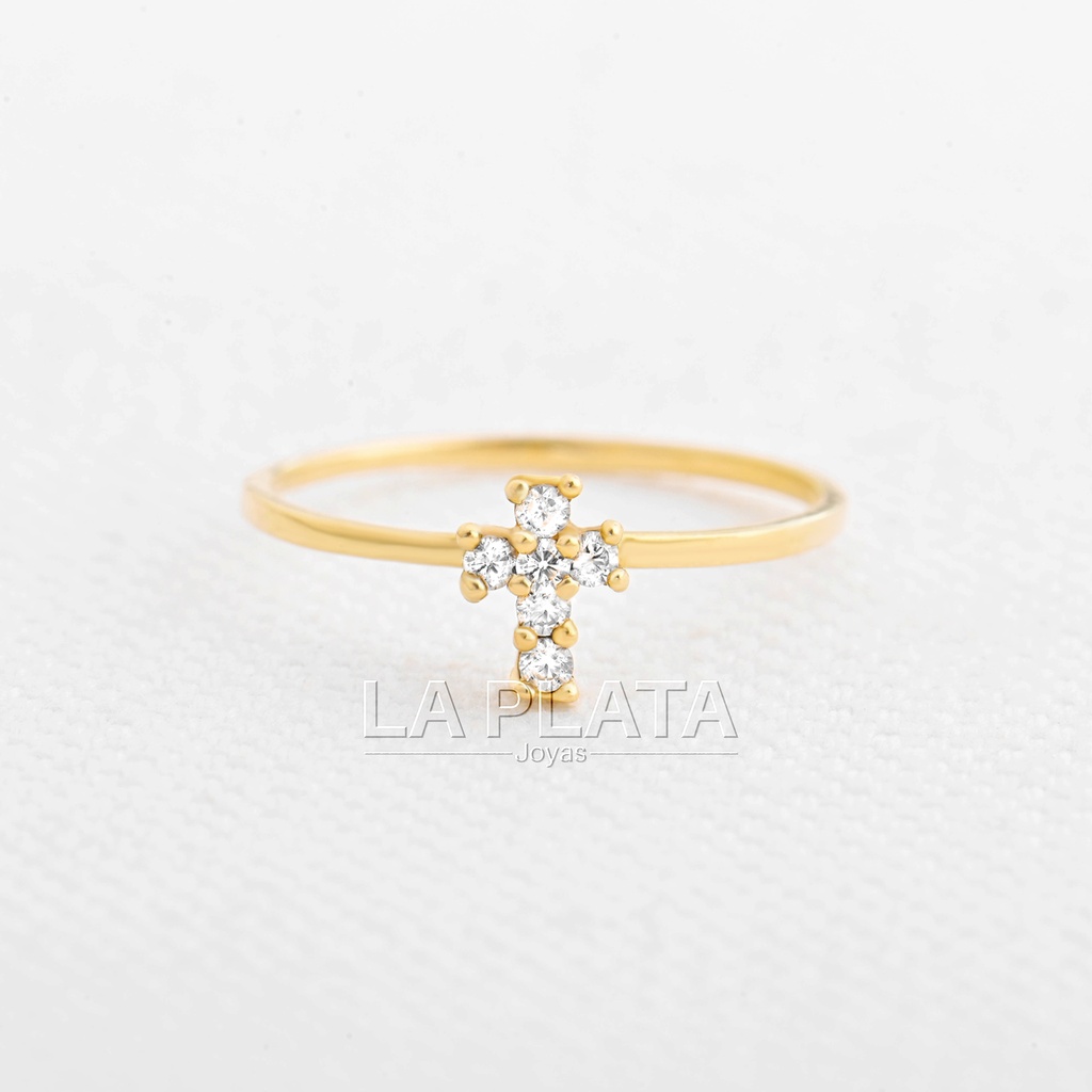 ANILLO CRUZ CIRCONADA PEQUEÑA