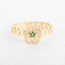 ANILLO INFINITOS ENLAZADOS CON FLOR