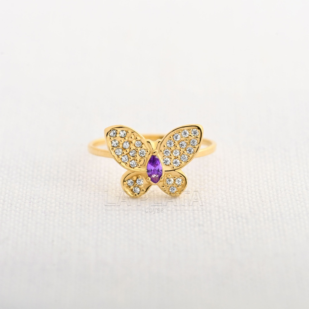 ANILLO CIRCON MARIPOSA