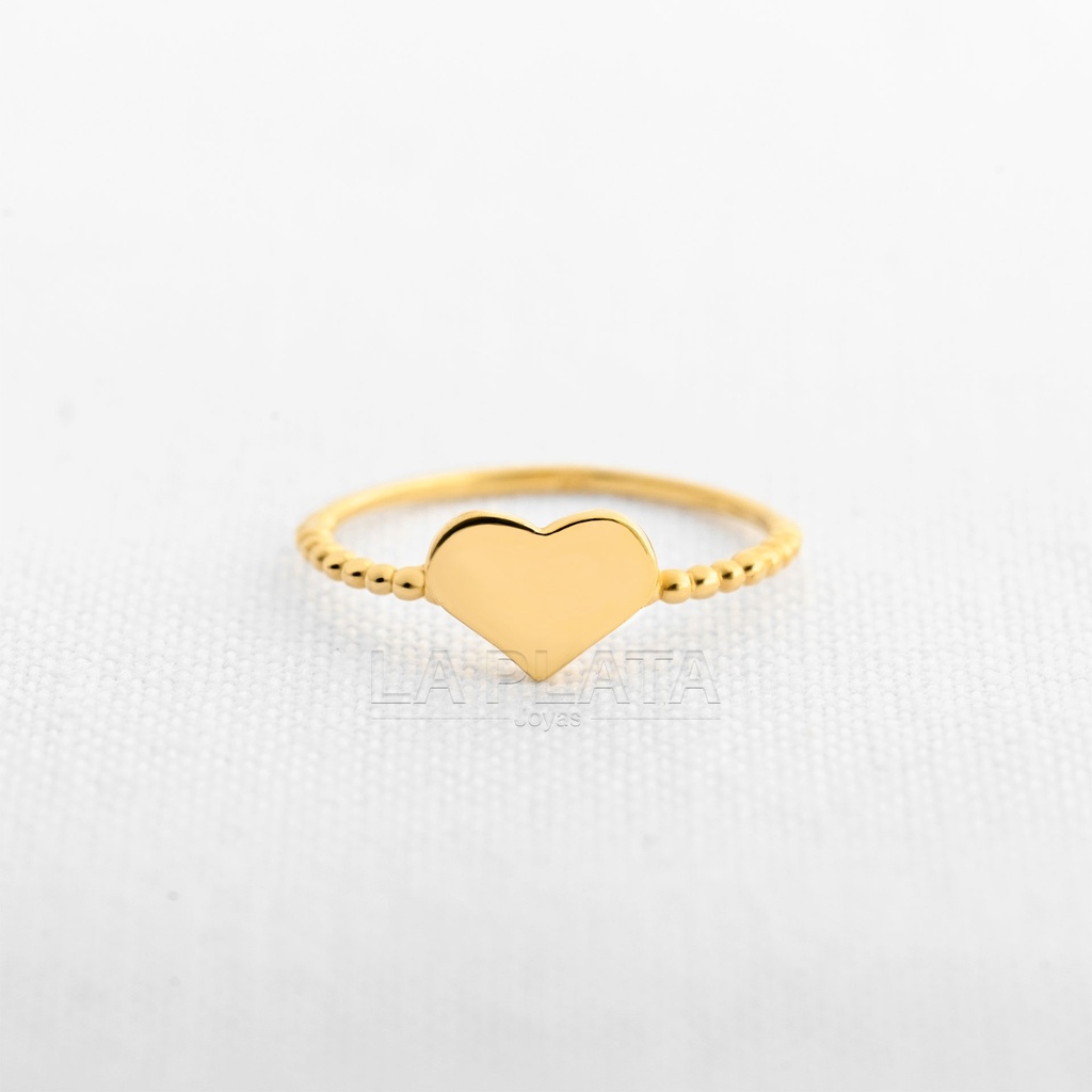 ANILLO CORAZON LISO