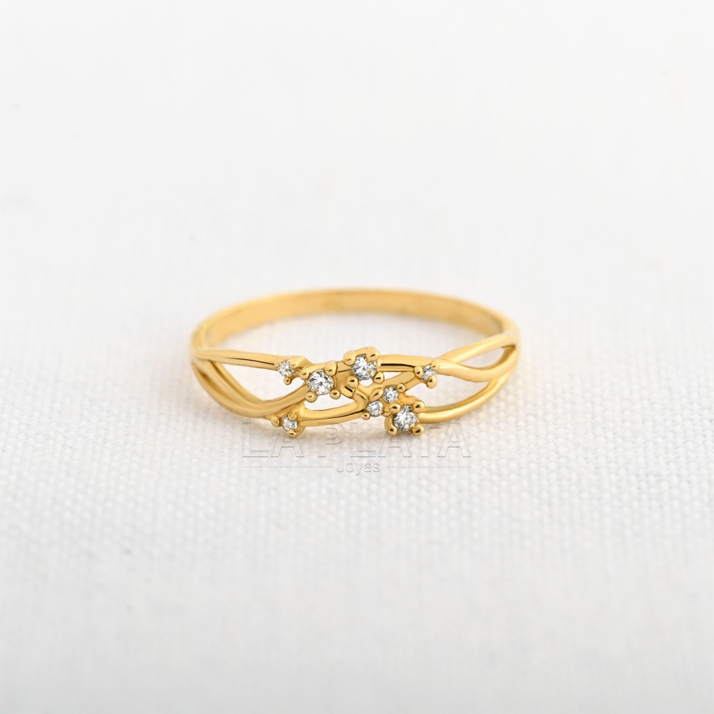 ANILLO CIRCON PETALOS DE LUZ