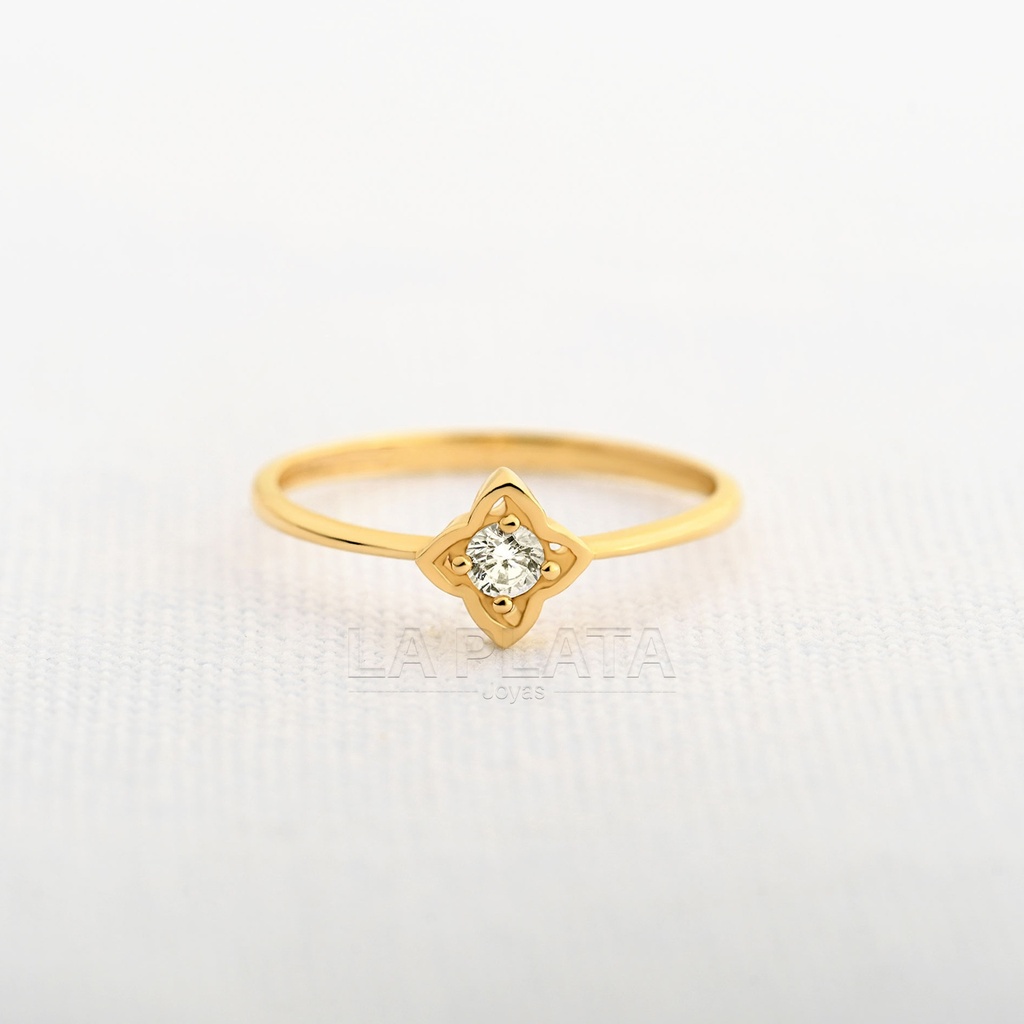 ANILLO CIRCON MINI FLOR