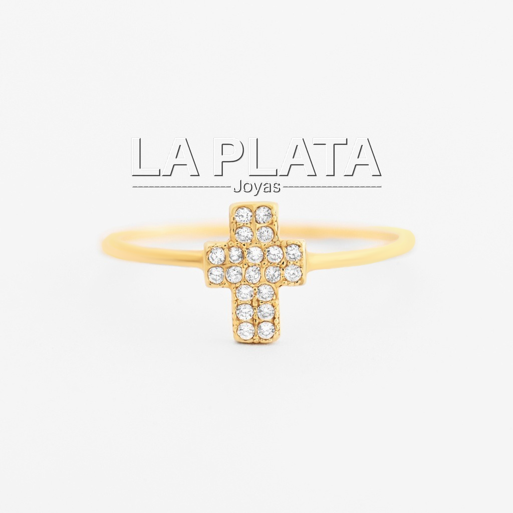 ANILLO CRUZ CIRCONADA GRANDE