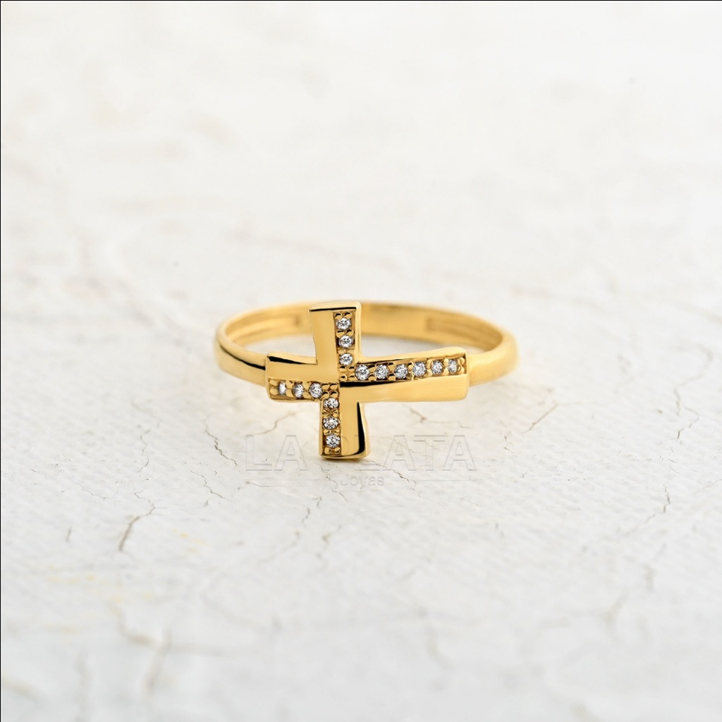 ANILLO CIRCON CRUZ GR