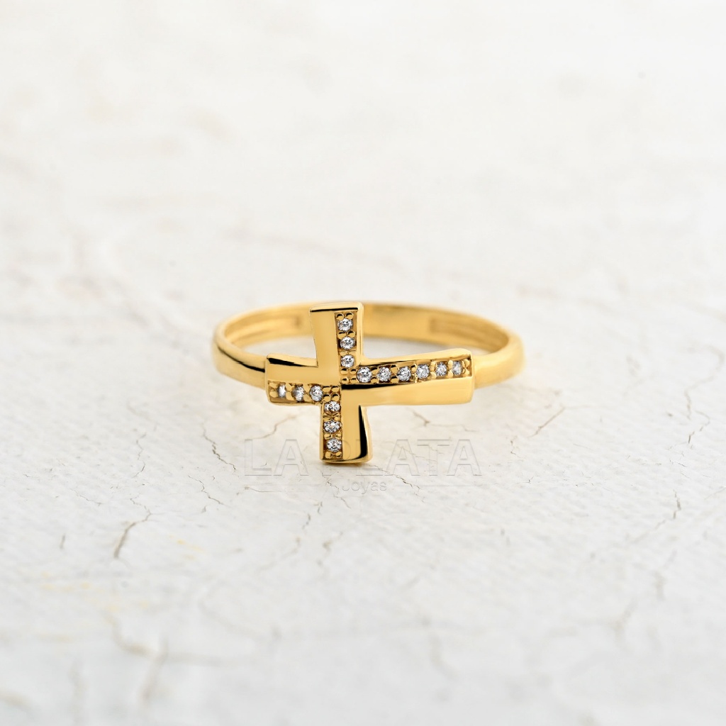ANILLO CIRCON CRUZ GR