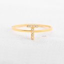 ANILLO LETRA CIRCONADA T