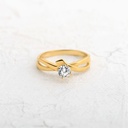 ANILLO CIRCON RASTRO DORADO
