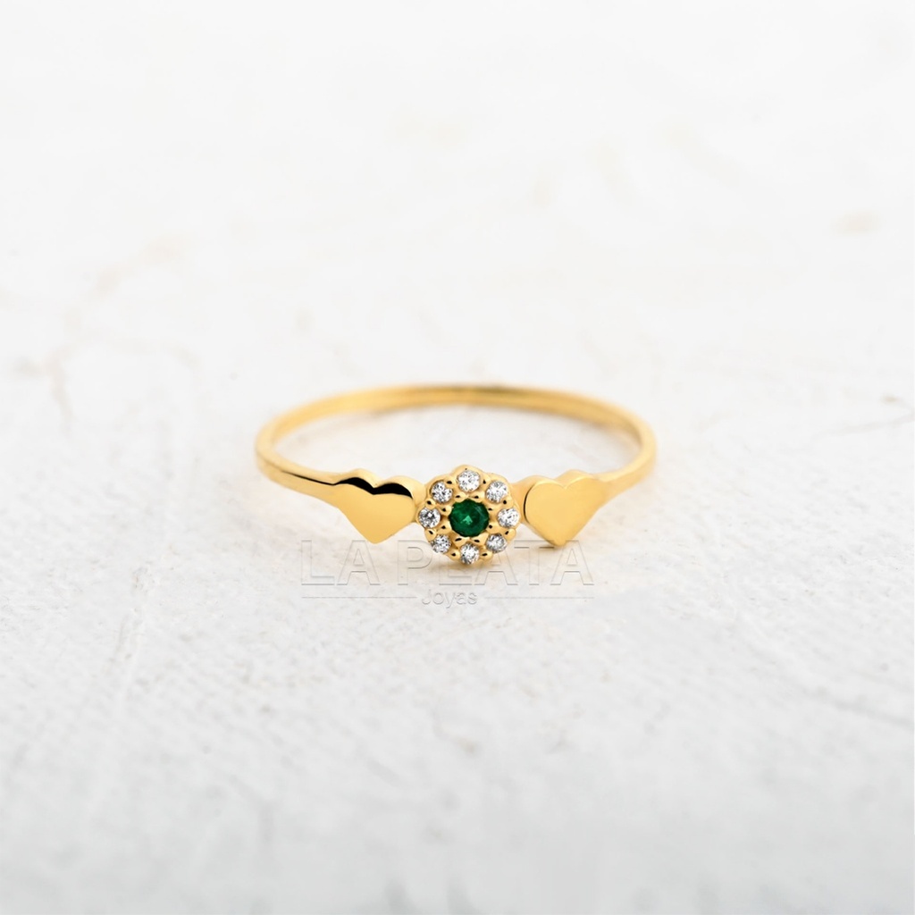 ANILLO CORAZON ORO ETERNO