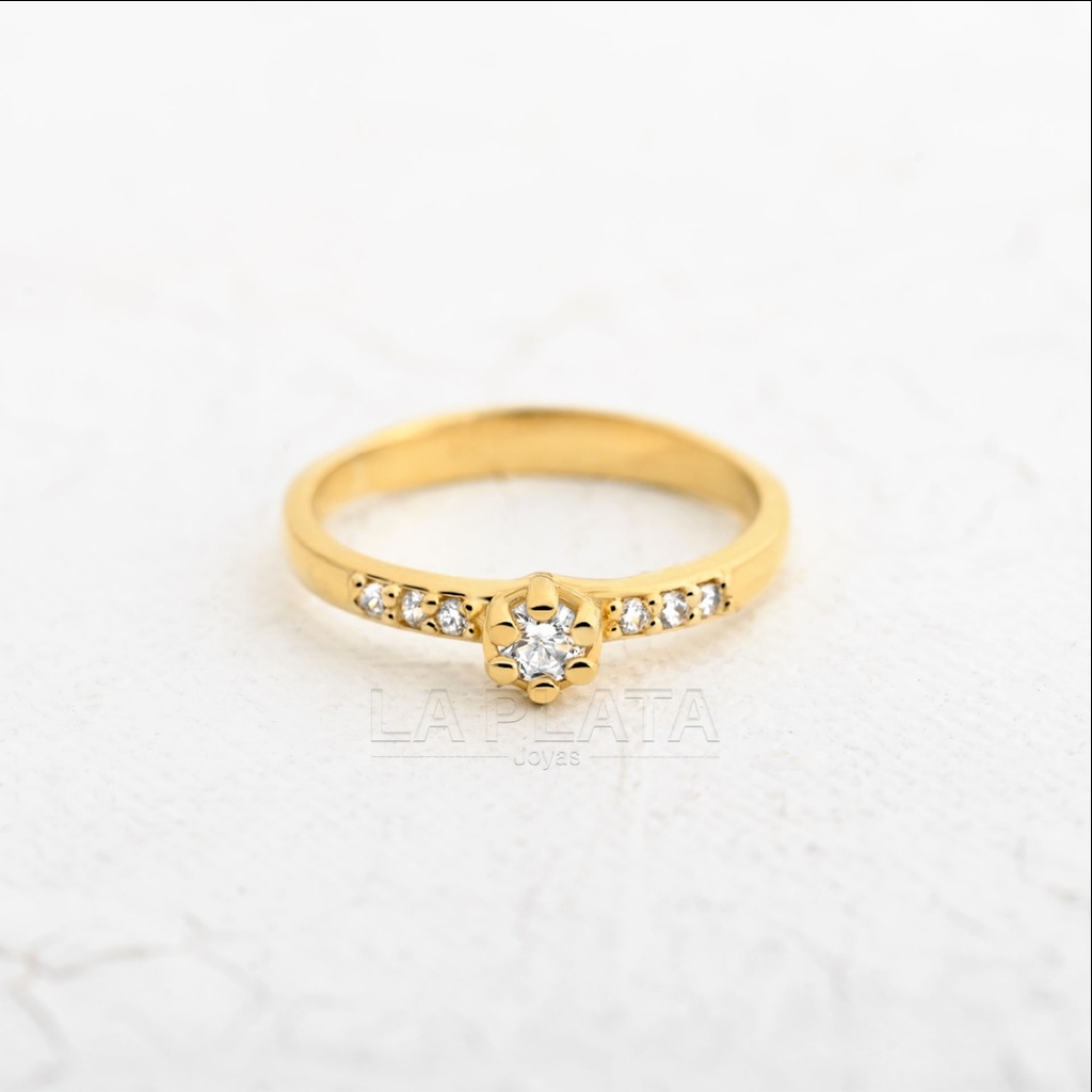 ANILLO CIRCON ECLIPSE DE ORO
