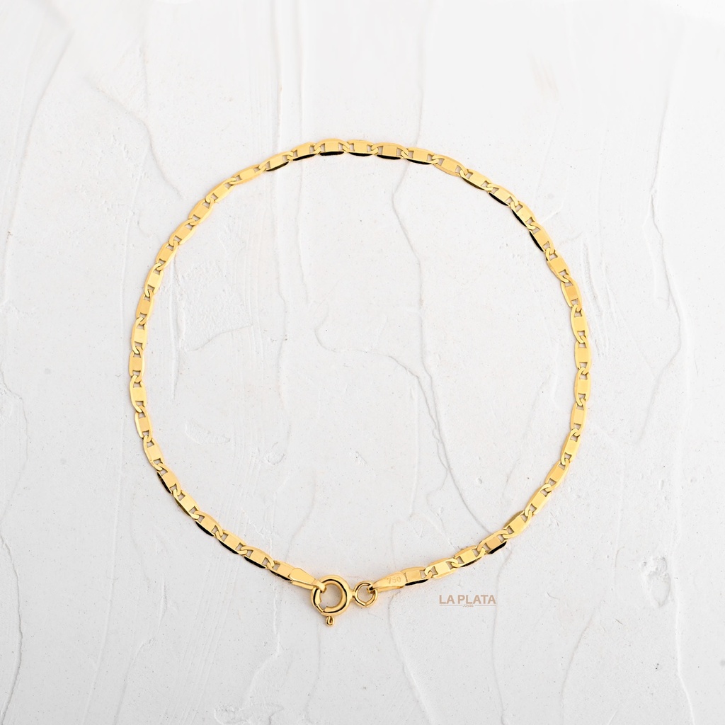 PULSERA ITALIANA PLANA DLGD