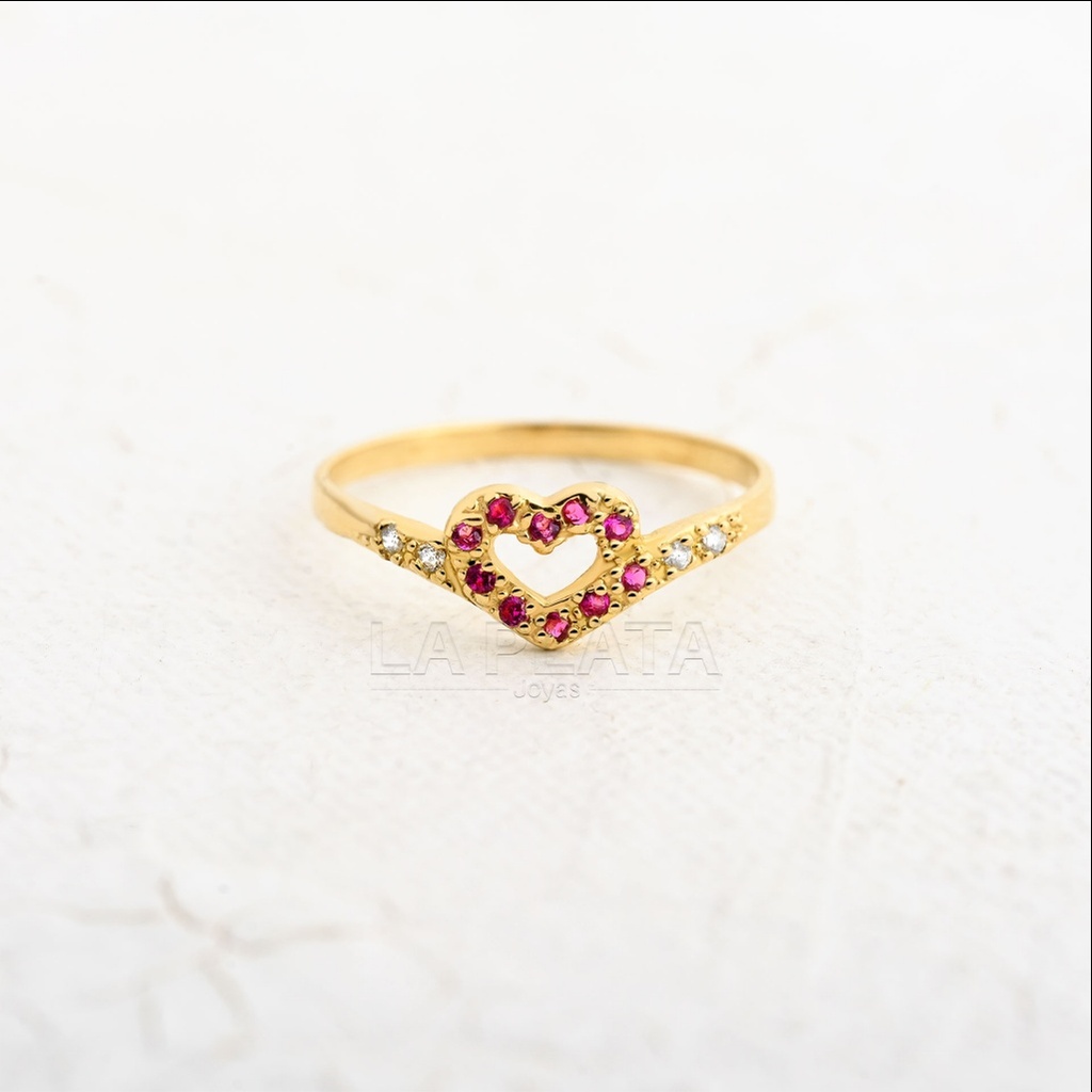 ANILLO CIRCON CORAZON DESTINO