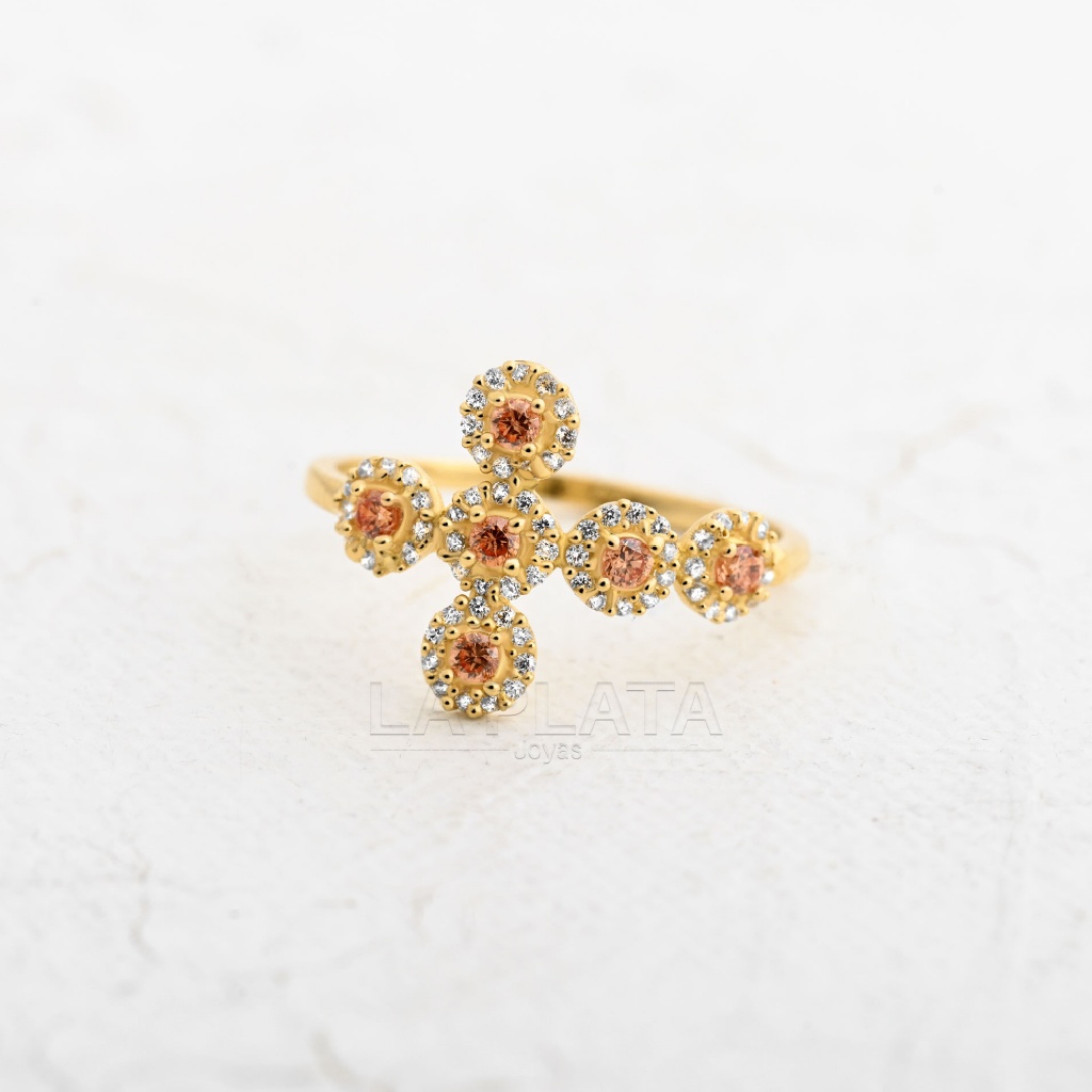 ANILLO CIRCON CRUZ DIVINIDAD