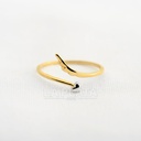 ANILLO PLUMA Y CORAZON BLANCO