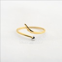 ANILLO PLUMA Y CORAZON BLANCO