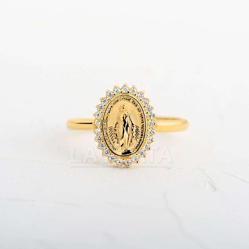 ANILLO CIRCON VIRGEN MILAGROSA
