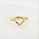 ANILLO CORZAZON CON TEXTURA
