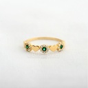 ANILLO CORAZON CON FLOR