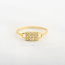 ANILLO CIRCON NUCLEO DORADO