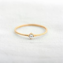 ANILLO CIRCON TESORO DORADO