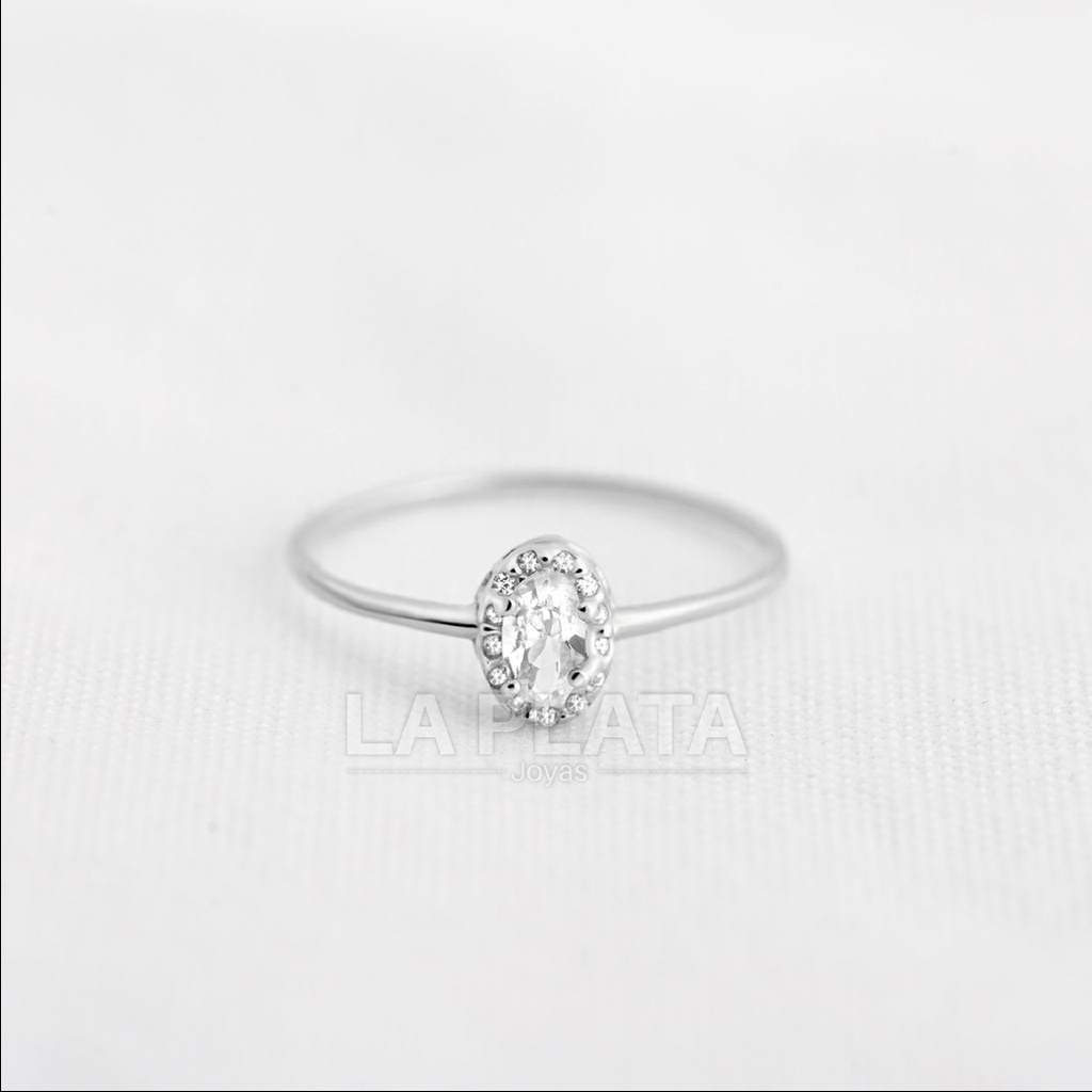 ANILLO PRIMAVERA REAL ORO BLANCO