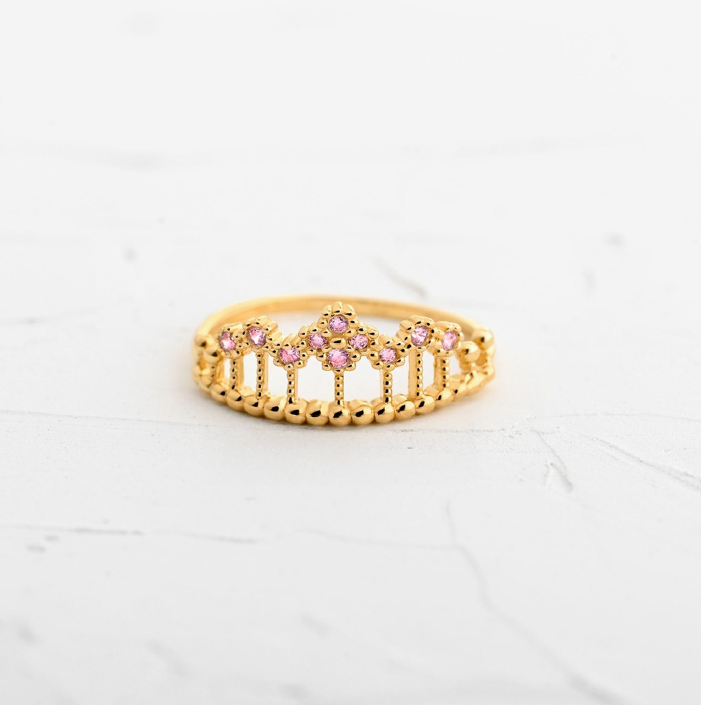 ANILLO 15 REINA ROSA