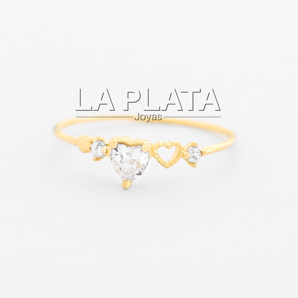 ANILLO CORAZON RANURADO 