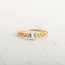 ANILLO CORAZON CON CIRCON TRENZADO
