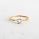 ANILLO  CUADRADO CON CIRCÓN GR