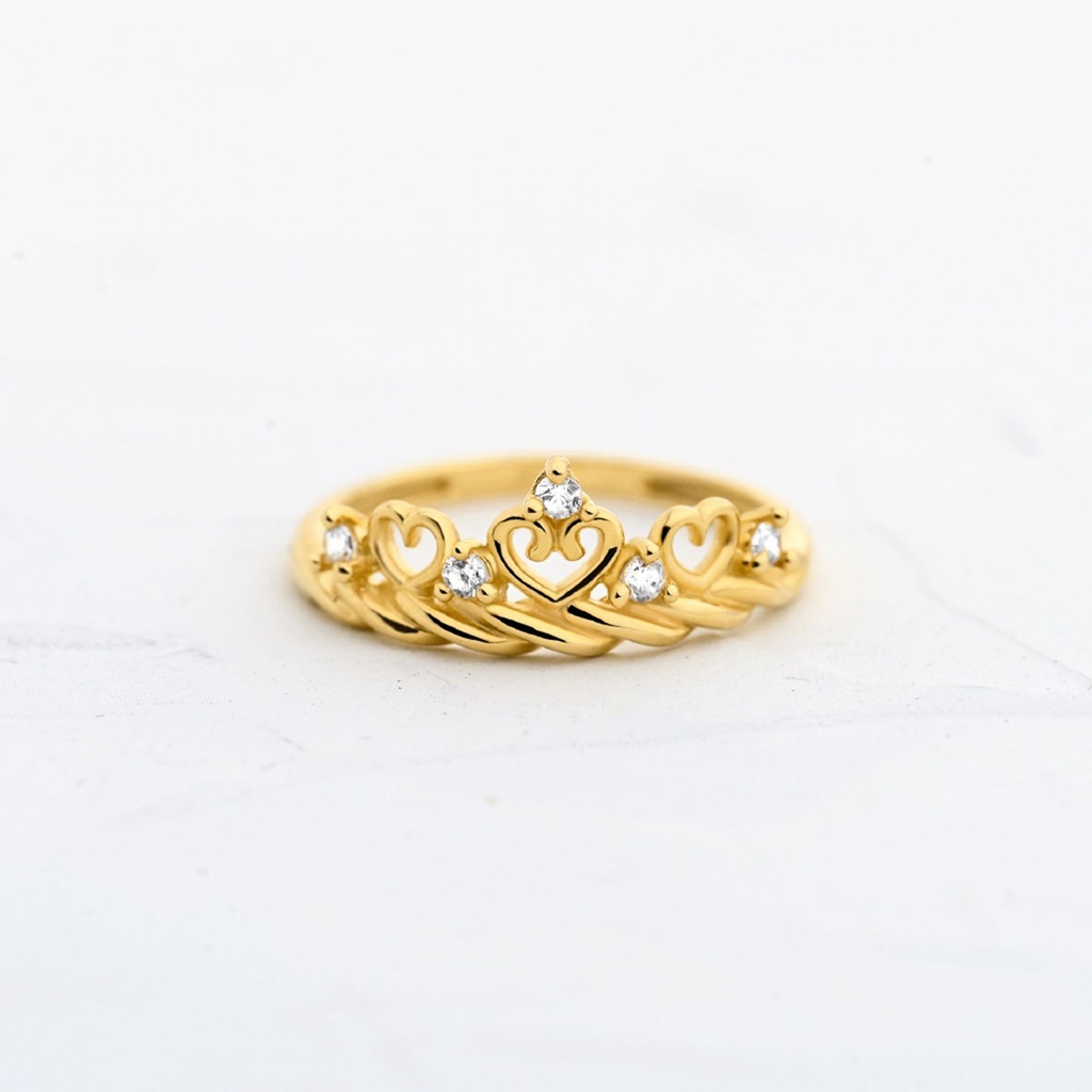 ANILLO DE 15 CUMBRE DORADA