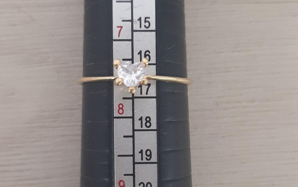 ANILLO HALO DE CORAZON 