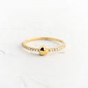 ANILLO CORAZON CON CIRCONES AL LADO