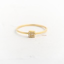 ANILLO CIRCON MINI CUADRADO