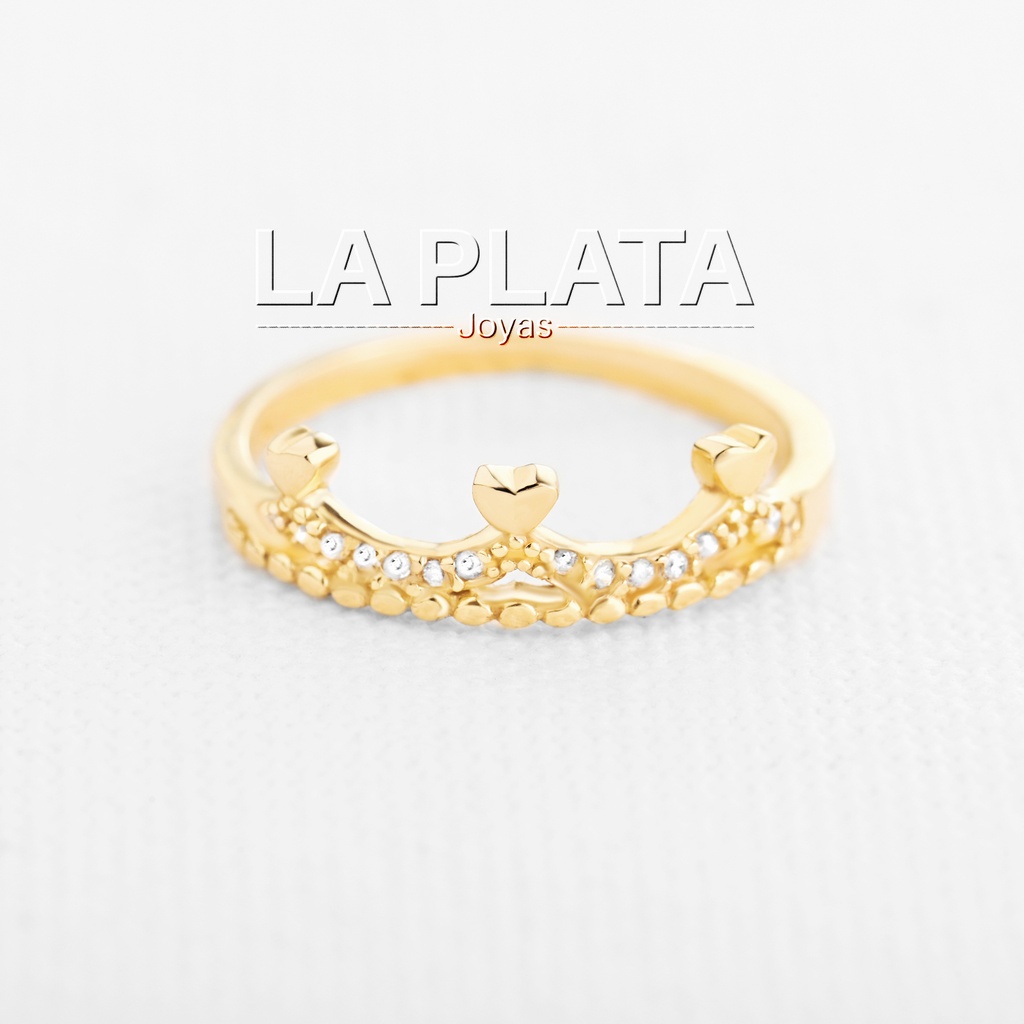 ANILLO CORONA DE CORAZONES 