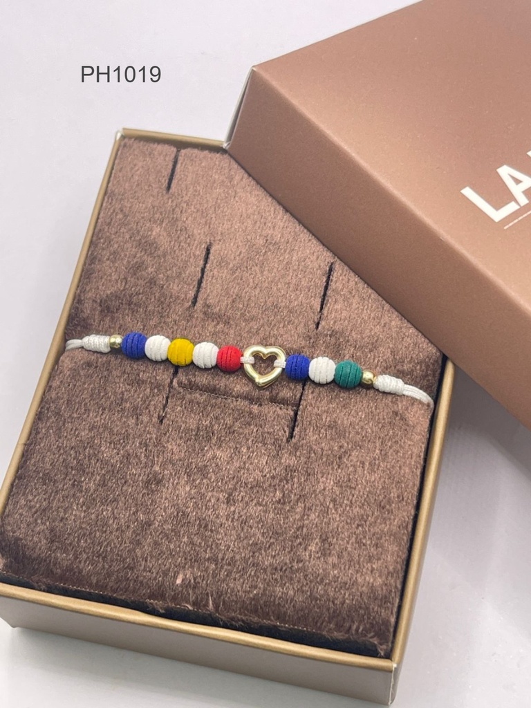 PULSERA DOS PAISES Y UN SOLO CORAZON