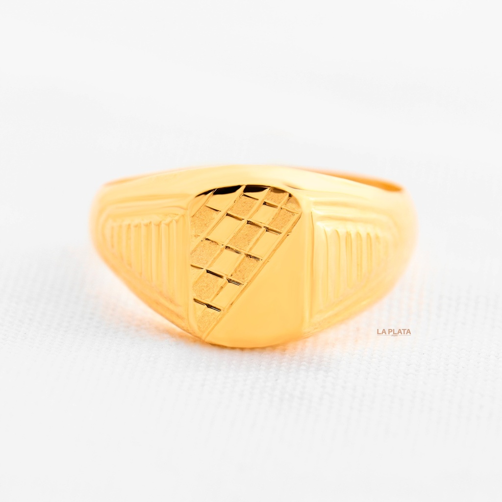 ANILLO DE HOMBRE MEDIO CUADROS 