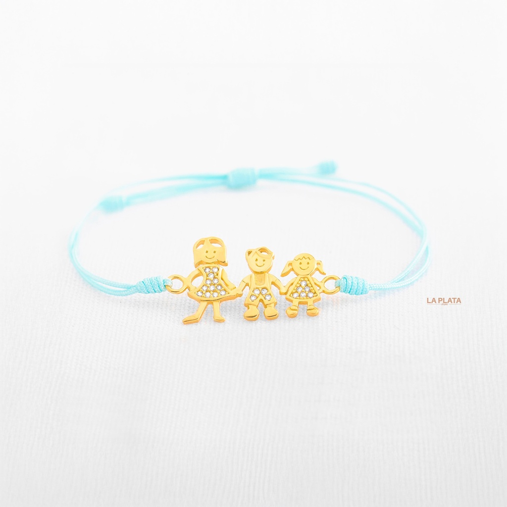 PULSERA MAMÁ NIÑA Y NIÑO